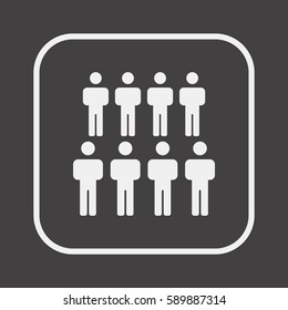 People  icon,vector. Flat design.