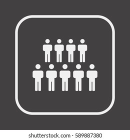 People  icon,vector. Flat design.
