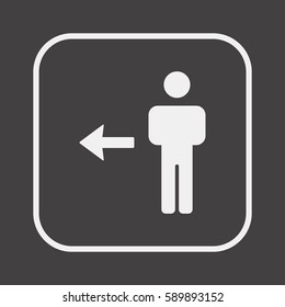 People  icon,vector. Flat design.