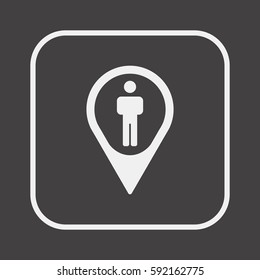 People  icon,vector. Flat design.