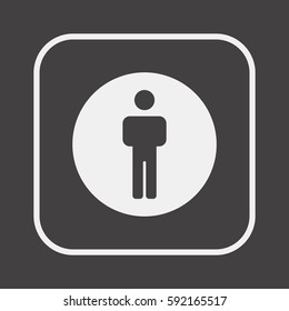 People  icon,vector. Flat design.