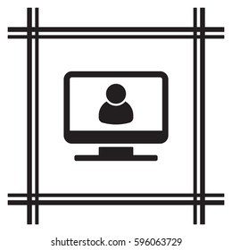 People  icon,vector. Flat design.