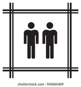 People  icon,vector. Flat design.