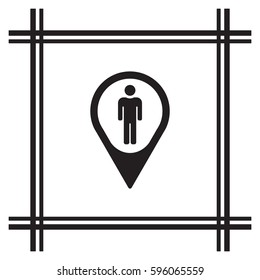 People  icon,vector. Flat design.