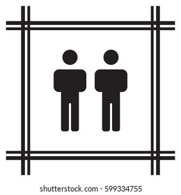 People  icon,vector. Flat design.