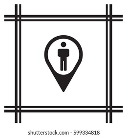 People  icon,vector. Flat design.