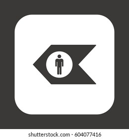 People  icon,vector. Flat design.