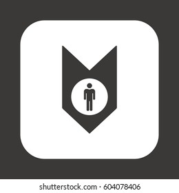 People  icon,vector. Flat design.