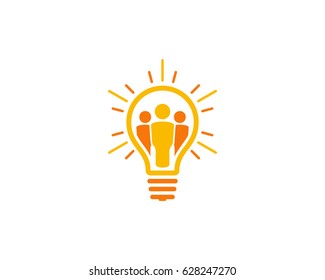 People Idea Icon Logo Design Element