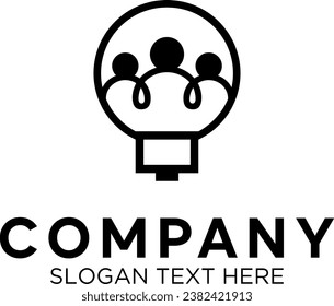 diseño de logotipo de vectores de luz