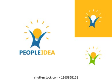 People Idea Logo Template Design Vector, Emblem, Design Concept, Creative Symbol, Icon
