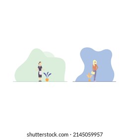 People Illuatration Design Cute Flat