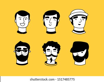 People illustration start-up persona different ethnicity