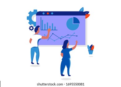 People illustration work in progress fit for UI, landing page, web banner , etc