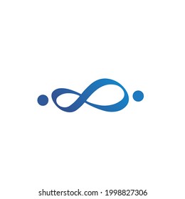 People infinite logo design concept vector, infinite logo