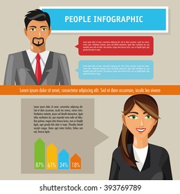 People infographic design