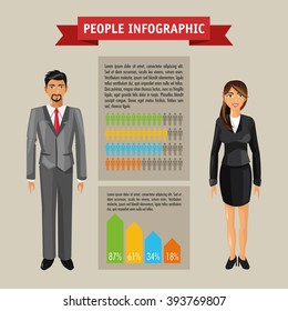 People infographic design