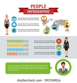 People infographic design