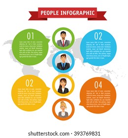 People infographic design