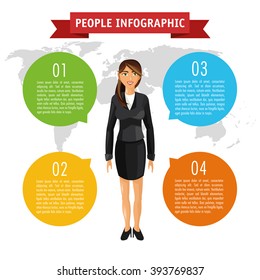 People infographic design