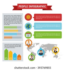 People infographic design