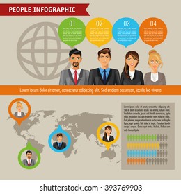 People infographic design