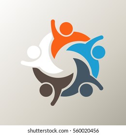 People Infographic Template. Vector graphic design illustration