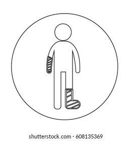 People injury icon