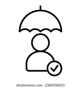 People Insurance icon logo design vector template illustration. EPS 10