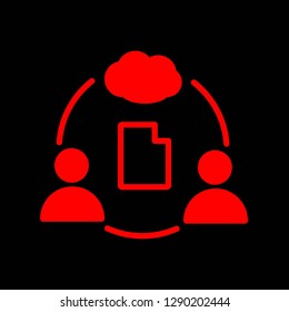 people interact through the cloud download file
