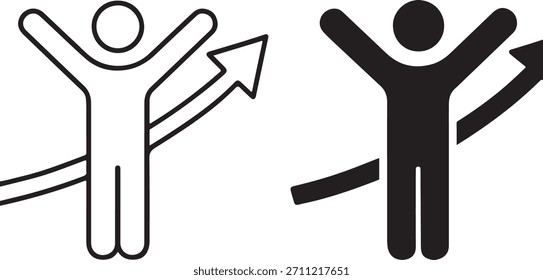 pessoas interagindo com setas direcionais, simbolizando orientação, movimento e conexão. Ideal para apresentações e infográficos.