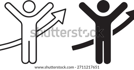 people interacting with directional arrows, symbolizing guidance, movement, and connection. Ideal for presentations and infographics.