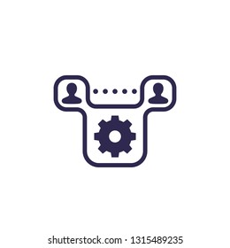 people interacting, vector