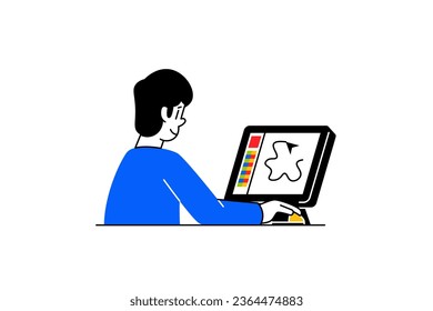 People Interested in Self Development Activity Illustration in flat style design for your education, school organization, finance, and business 