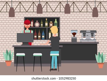 people interior coffee shop or bar restaurant