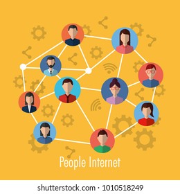 people internet connection network media community