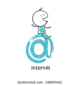 people with internet illustration