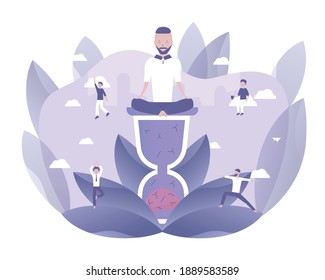 People are investing in education and knowledge. Vector illustration with Web communication idea for telework, remote working, social media, finance, business and money

