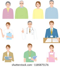 People involved in elderly people and nursing care services