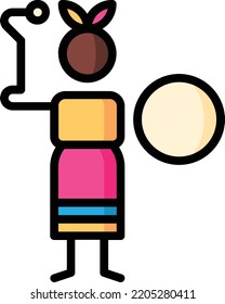 people isolated design element stock illustration. Vector on a white background