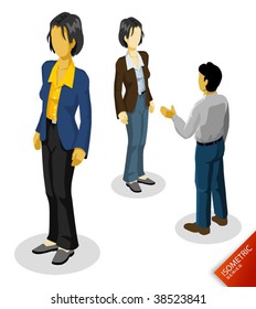 People Isometric. Isometric Series. Compose Your Own World Easily with Isometric Works.