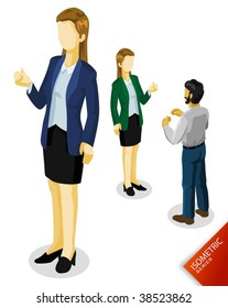 People Isometric. Isometric Series. Compose Your Own World Easily with Isometric Works.