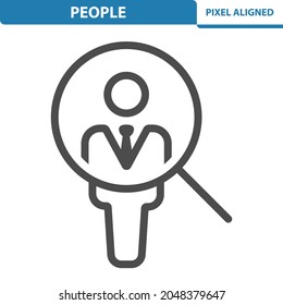 People - Job Recruitment, Election Icon. Professional, Pixel Perfect Icon, EPS 10 Format.