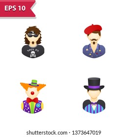 People - Jobs Icons. Professional, pixel-aligned icons in realistic colors.