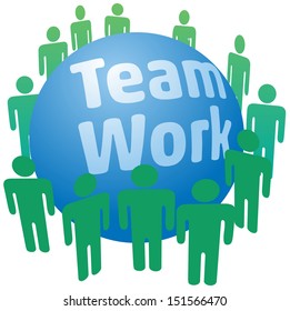 La gente se une para trabajar en equipo