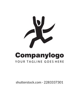 people jump for logo company design