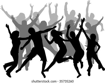 people jumping