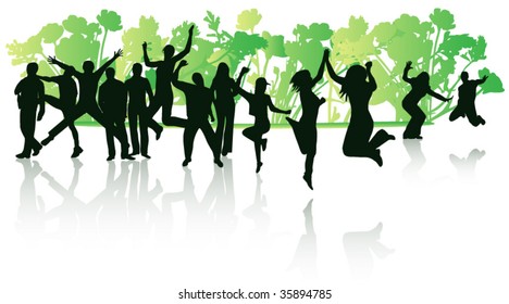 People jumping