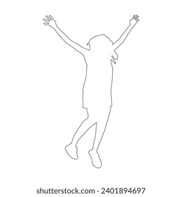 people jumping happily icon vector illustration design