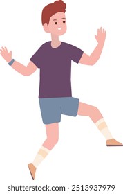 People are jumping with joyful expressions Illustration